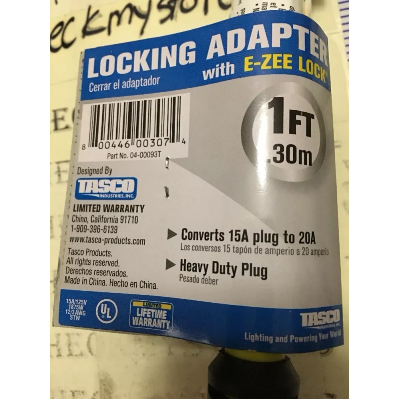 Tasco (04-00093T)1 Foot 12 Guage Locking Adapter With E-Zee Lock