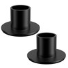 Apsvwys 2 Pcs Black Candlestick Holders, Taper Candle Holders for