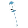 Solar Bird Feeder LED Floor Lamp with Feeding Tray Umbrella