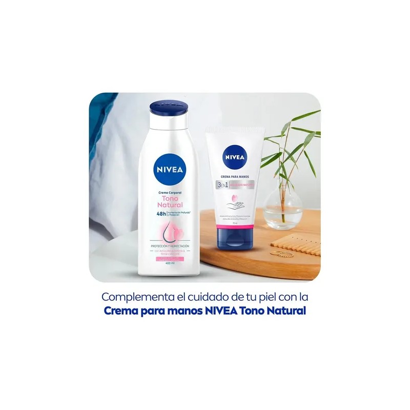 Nivea Crema Corporal Humectante Aclarado Natural 400 Ml - -