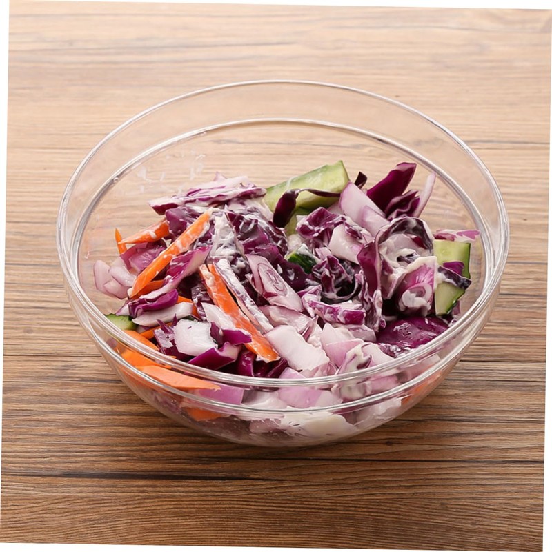 SHOWERORO Reusable Decorative Salad Bowl Fruit Serving Bowl for Kitchen