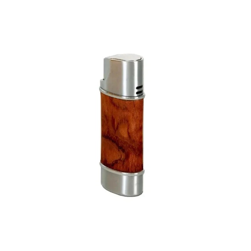 BRIZARD & CO NANO CIGAR LIGHTER INDIAN ROSEWOOD WOOD BROWN
