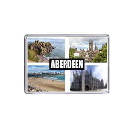 Aberdeen Fridge Magnet - 70 x 45mm, Strong and Durable Acrylic with Magnetic Strip.
