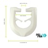 DELFRA 100 T-Gliders Curtain Hooks for T-Rails Colour: White