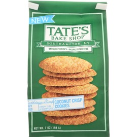 Tate's Bake Shop Coconut Crisp Cookies, 7 Oz (Pack of 6)