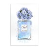 Stupell Industries Blue Flowers Perfume Bottle Watercolor Wall Plaque, 10