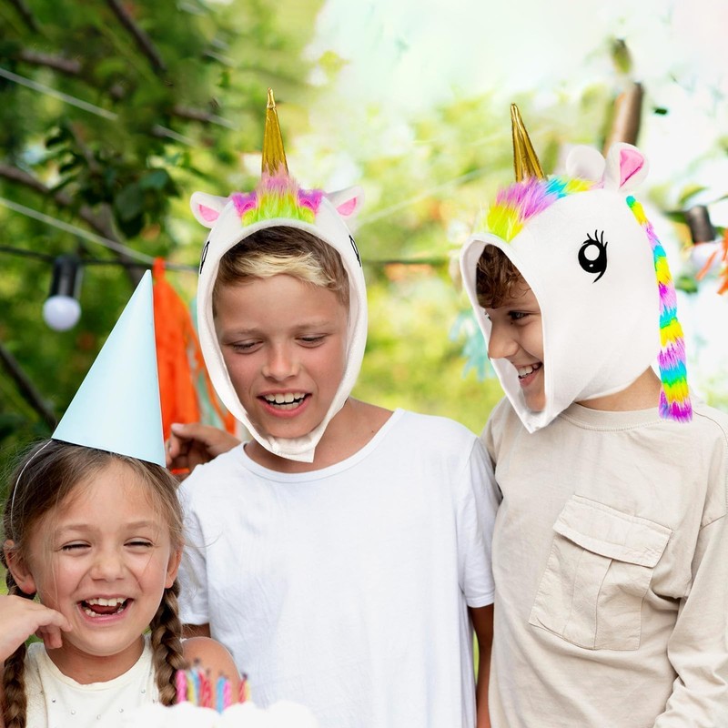 Jococs Unicorn Costume Hats Funny Hat for Adults (White)