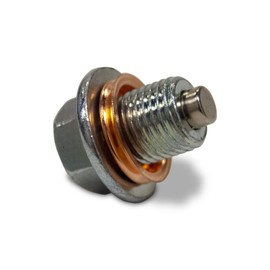 Autoacc Magnetic Oil Drain Plug with Copper Crush Washer Compatible with Nissan Rogue Altima Sentra Kicks Murano Frontier Pathfinder Versa Titan Armada Maxima NV Leaf Cube Xterra Quest Juke (Upgrade)