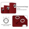 Easy-Going Blackout Curtains for Bedroom, Solid Thermal Insulated Grommet and