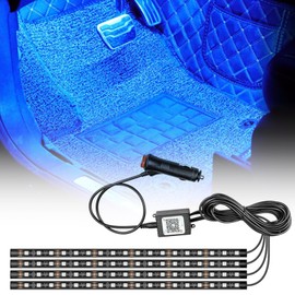 Yuragim LED Interior Lighting Car Accessories LED Strip LED Strip Car Interior Lighting Ambient Lighting with App Control, Car Things Gadgets for Decoration Gifts for Men Women