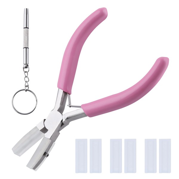 LEONTOOL 5-Inch Double Nylon Jaw Pliers with 3 Pairs of