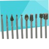 CHILDWEET Rotary Burr Drill Bits Set 10 Pcs High-Speed Steel
