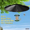 iBorn Squirrel Baffle for Bird Feeder Pole, 19.5” Oversized Squirrel