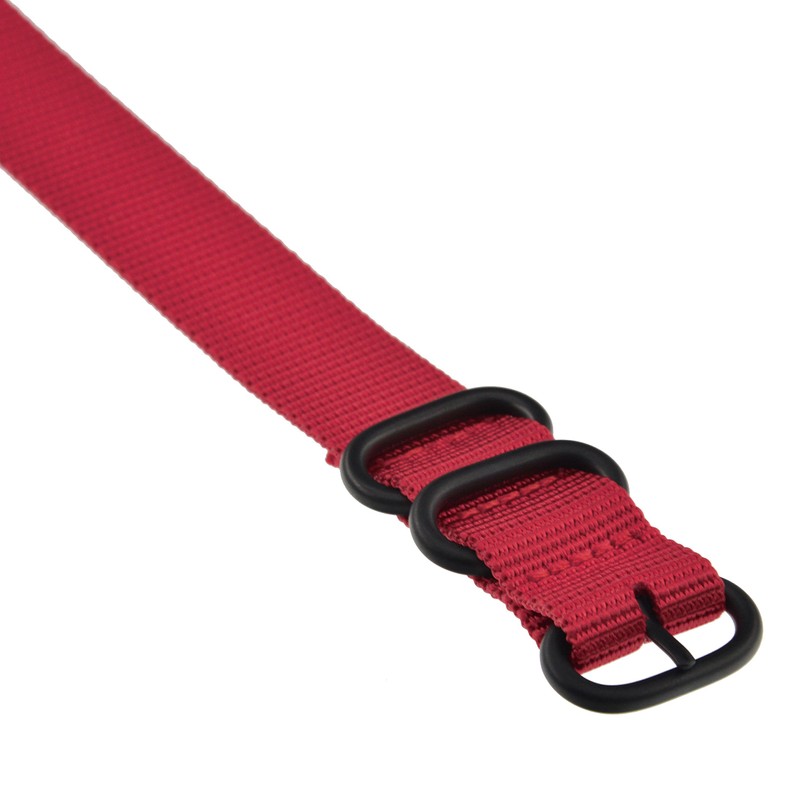 Nylon Watch Band Replacement Thick 3 Rings (18mm, 19mm, 20mm,