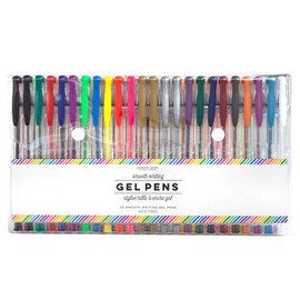 American Crafts Rainbow Stripe Pouch Pens, Multi Color, Drawing Writing Arts Crafts Sewing Notion Paper Supplies Scrapbooking Journaling Printmaking DIY Office Home School Supplies Smooth Writing