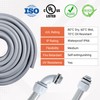 Neorexon 1/2" Liquid-Tight PVC Conduit Kit, 100ft with 10 Connectors,