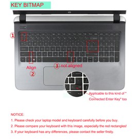 Keyboard Cover Skin Compatible for 15.6 inch HP Pavilion 15-ab 15-ac 15-ae 15-af 15-an 15-ak 15-ay 15-ax 15-as 15-ba 15-bc 15-bk Series, HP OMEN 15-ax, HP Envy x360 m6-ae151dx m6-p113dx m6-w (Rainbow)