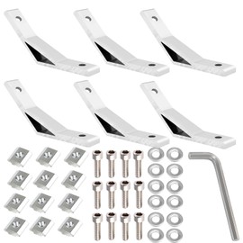 Aluminium Profile Connector 20 x 20 135 Degree Angle Connector Mounting Material Inner Angle Aluminium Profile Angle Connector for Strut Profile, 3D Printer, CNC Router, DIY Projects (Pack of 6) (2020
