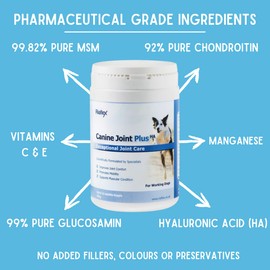 Riaflex Canine Joint Plus | High Strength Hip & Joint Supplement For Dogs | Powerful combination of Glucosamine, MSM, Chondroitin & Hyaluronic Acid (800g)