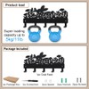 MAYJOYDIY Rabbit Motif Metal Key Hook Blooming Butterfly Coat Rack