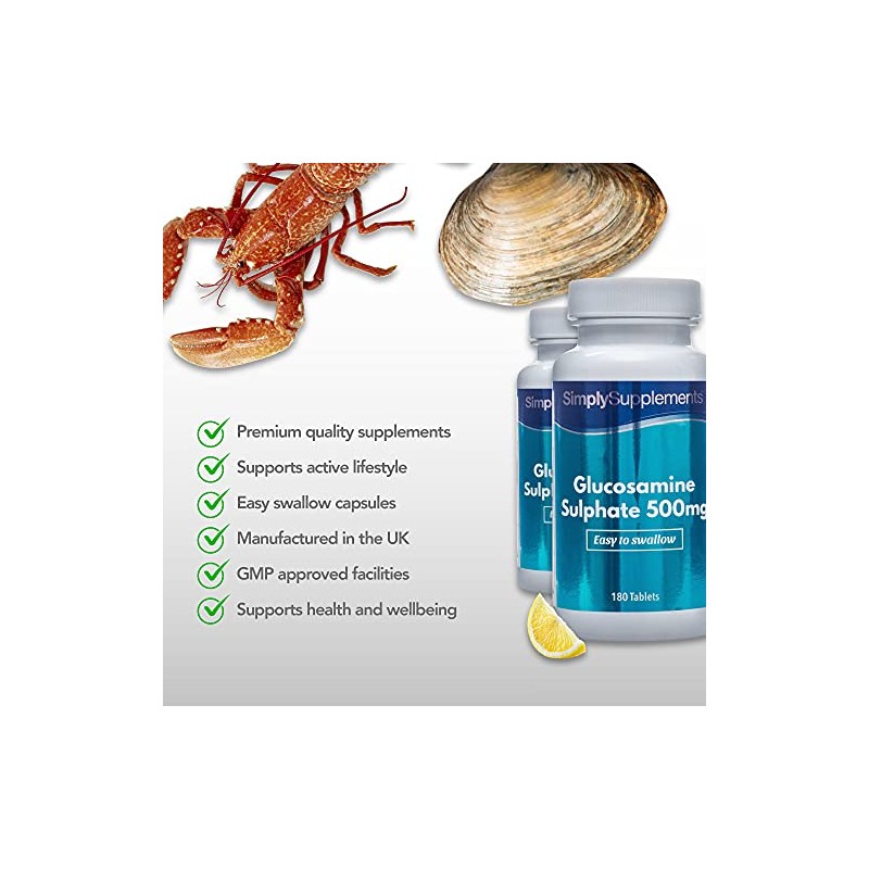 Easy to Swallow Glucosamine 500mg | Active Lifestyle Support |