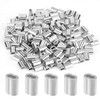 IMAGINE 200pcs 1/16" Aluminum Crimping Loop Sleeve, Cable Ferrule Wire