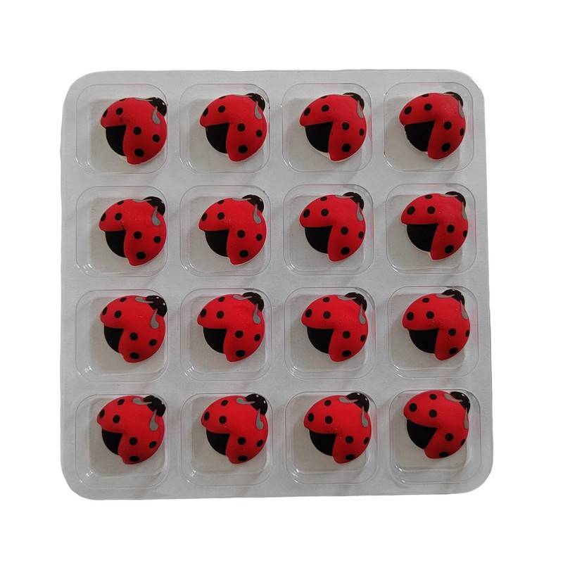 EPHVODI Ladybugs Cakes Decorations Edible Ladybug Shaped Hard Sugar Icing