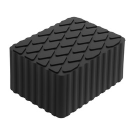 FUELHOOD Car Jack Pads 6.3" x 4.7" x 3.1" Universal Jack Pad for Car Lift Heavy Duty Rubber Jack Stand Pads 8,000 Lbs(3.6 Tons) Anti-Slip Protect Frame Black 1Pc