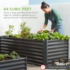 Best Choice Products 8x4x2ft Outdoor Metal Raised Garden Bed, Deep