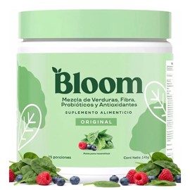 Bloom Nutrition Super Greens, Jugo Verde | Suplemento con Probioticos, Prebioticos, Fibra, Enzimas Digestivas, Superfoods y Antioxidantes | Sin Azúcar