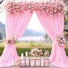 10ft x 7ft Pink Backdrop Curtain for Parties Light Pink