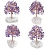 Nupuyai Amethyst Crystal Tree of Life Gemstone Feng Shui Tree