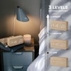 Virklyee Wooden Digital Cube Alarm Clock with LED Temperature Display,