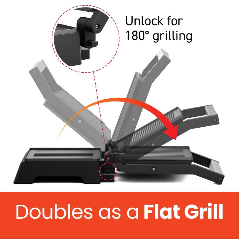 Elite Gourmet EPN160 5.5 x 5.3" Multifunctional, Compact Electric Panini