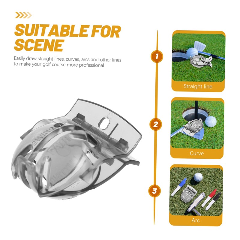 Totority Golf Ball Line Marker Tool Set 8 Pieces Reusable