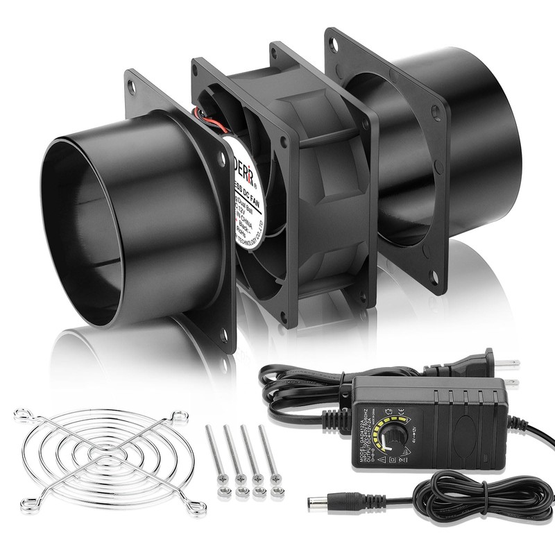 WDERAIR 80mm x 38mm 3 Inch Air Vent Duct Booster
