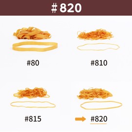 Rubber Band #820 < 17.6 oz (500 g) Transparent Bag > American Color Thick Width Commercial Value Packaging Rubber Band All Sizes 73 Republic