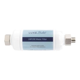 LUXE Bidet 4-in-1 Filtration Water Filter for Bidets, Removes Calcium, Chlorine, & Sediments, Only Compatible with NEO Plus Series Bidet Attachments (3/8" x 3/8")
