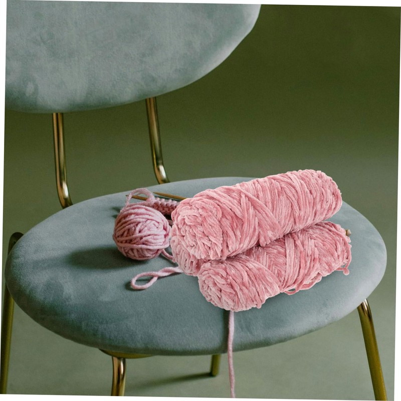 DOITOOL 3 Rolls Thick Chenille Yarn for DIY Projects Comfortable