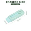 M&G 8 Pack Erasers, Green Sliding Retractable Eraser Push Pull