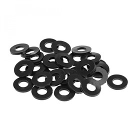 sourcing map Rubber Flat Washers 20mm OD 10mm ID 2.2mm Thickness for Faucet Pipe Water Hose, Pack of 30