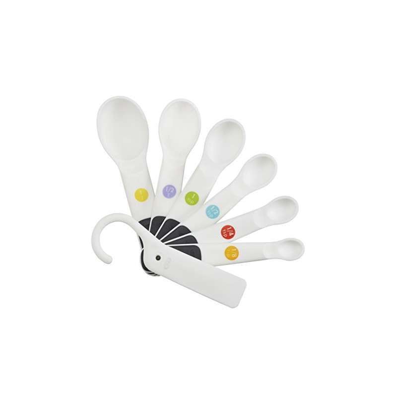 OXO Good Grips 6-Piece Plastic Measuring Spoons with added Scraper