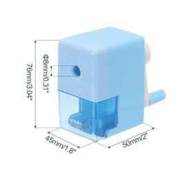 M&G Manual Pencil Sharpener, Hand Crank Pencils Sharpener Automatic Lead Feeding Pencils Sharpener Office Supplies for Classroom Office, Blue