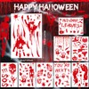 AhfuLife 108Pcs Halloween Window Stickers, 9 Sheets Reusable Halloween Window