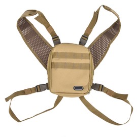Outdoor Hunting Chest Bag with Removable Pads Portable Telescope Camera Storage Bag Khaki