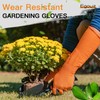egowz Long Sleeve Gardening Gloves, Multipurpose Heavy Duty Outdoor and