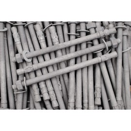 (10) Galvanized Concrete Wedge Anchor Bolts 1/2 x 8-1/2 Includes Nuts & Washers