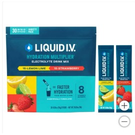 Liquid I.V. Hydration Multiplier 30 Individual Serving Stick Packs in Resealable