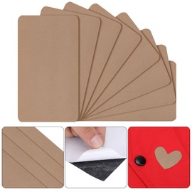 8 Pieces Nylon Repair Patch Self-Adhesive Nylon Patch Waterproof Lightweight Repair Patch for Clothing Down Jacket Tent Cloth Bag (Khaki)