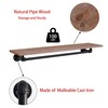 TEDIDUWA Clothes Rack 42in, Wall Mounted Garment Rack with Real
